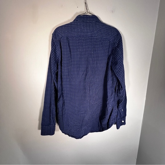 Timberland Shirt Men's Medium Blue/White Long Sleeve Button Down‎ - Picture 6 of 7